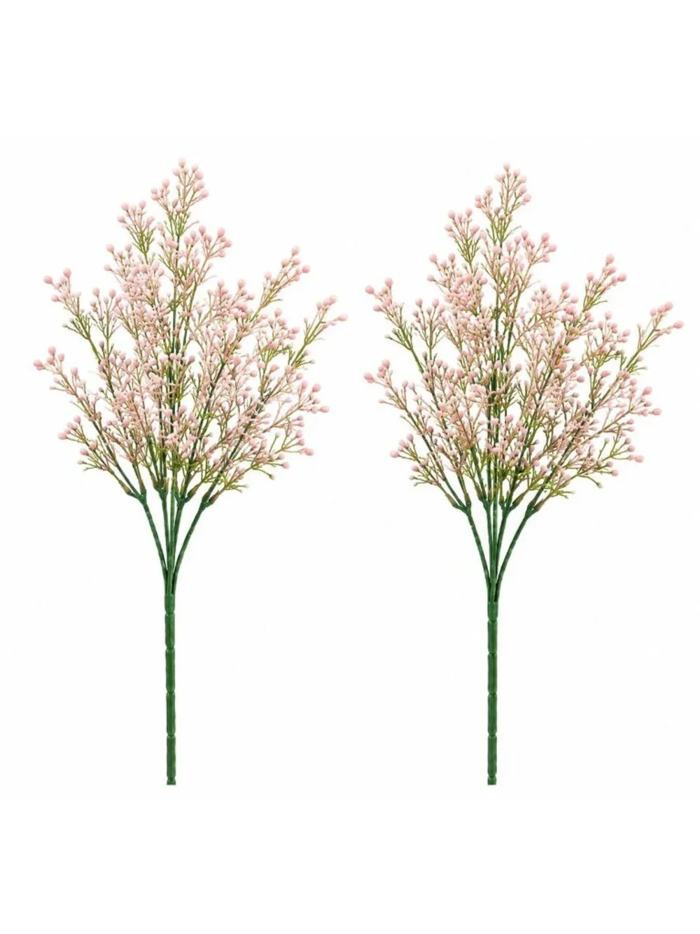 Blush Pink Faux Wax Flowers Set of 2 Artificial Flower Sprays Wedding Bouquet